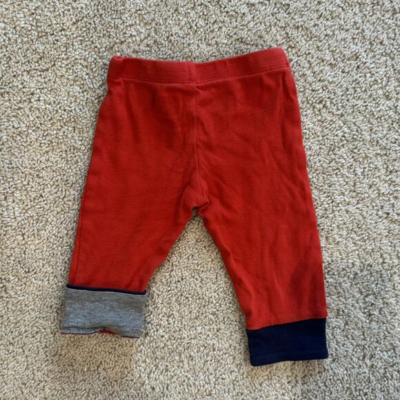 Little Miss Matched Red Cuffed Pants Valentine  6-9 Months - Picture 2 of 4
